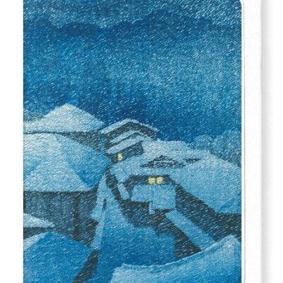 SHIOBARA IN SNOWSTORM Japanese Greeting Card