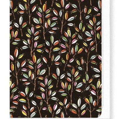 COLOURFUL BRANCHES Japanese Greeting Card