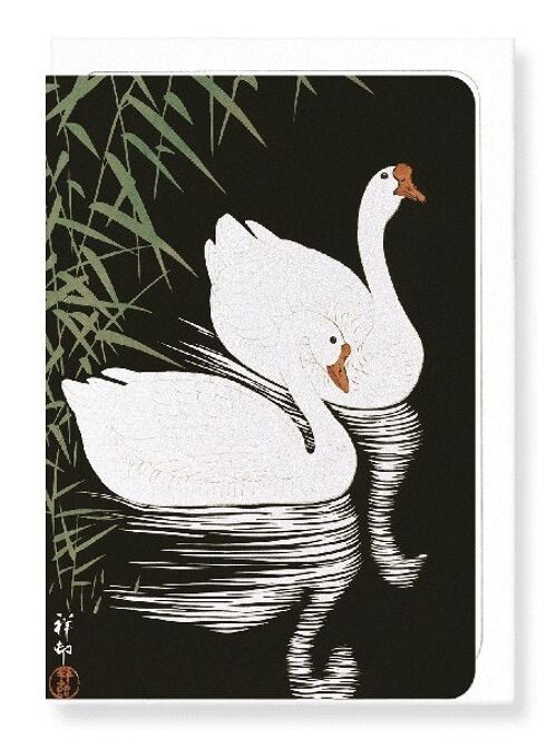 GEESE BY REED Japanese Greeting Card