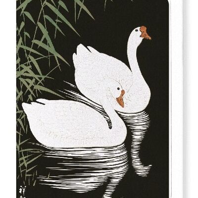 GEESE BY REED Japanese Greeting Card