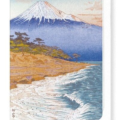 MOUNT FUJI FROM THE COAST OF HAGOROMO Japanese Greeting Card Japanese