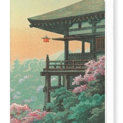 KIYOMIZU TEMPLE 1930  Japanese Greeting Card