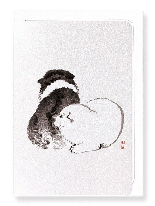 DOG PUPPIES Japanese Greeting Card