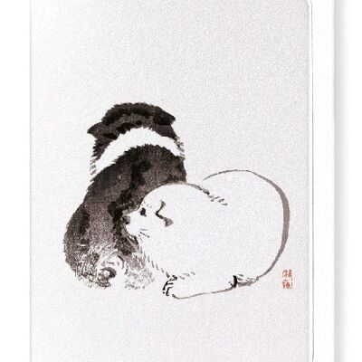 DOG PUPPIES Japanese Greeting Card