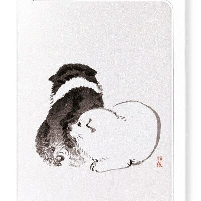 DOG PUPPIES Japanese Greeting Card