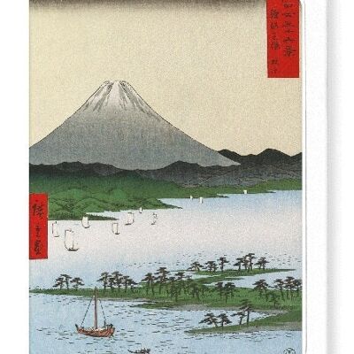 PINE BEACH IN SURUGA PROVINCE Japanese Greeting Card