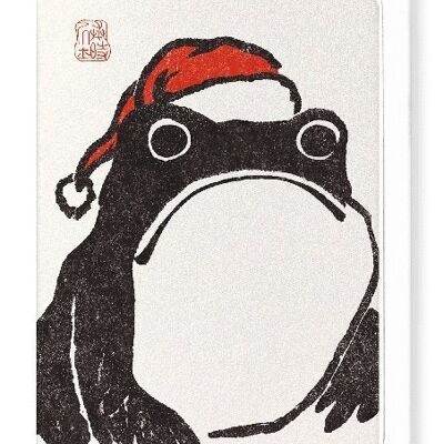 Weihnachtsfrosch Japanische Grußkarte