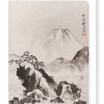 KYOSAI MOUNT FUJI C.1887  Japanese Greeting Card