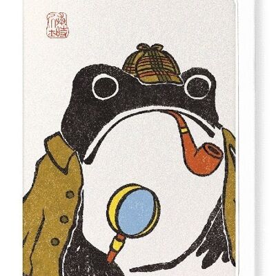 SHERLOCK FROG Japanese Greeting Card