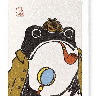 SHERLOCK FROG Japanese Greeting Card