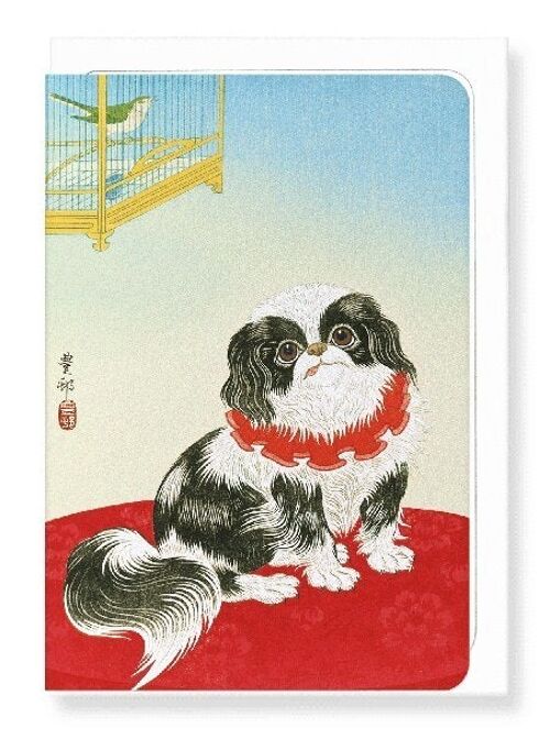 PEKINGESE DOG C.1930  Japanese Greeting Card