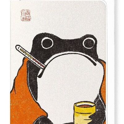 GET WELL SOON FROG Japanese Greeting Card