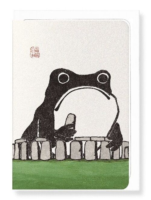 STONEHENGE EZEN FROG Japanese Greeting Card