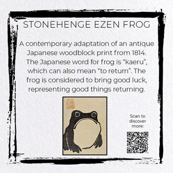 STONEHENGE EZEN FROG japonais Carte de vœux 2