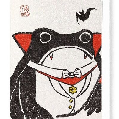 DRACULA EZEN FROG Japanese Greeting Card