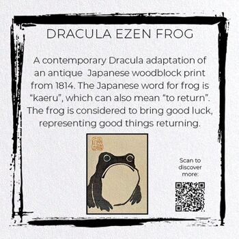 DRACULA EZEN FROG japonais Carte de vœux 2