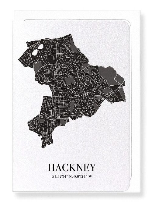 HACKNEY CUTOUT (DARK): Greeting Card