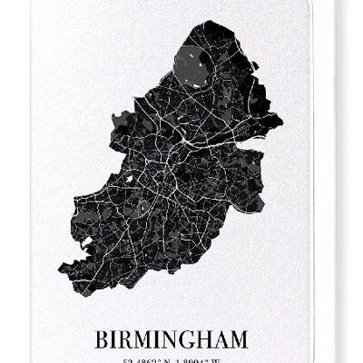 RECORTE DE BIRMINGHAM (OSCURO): Tarjetas de felicitación