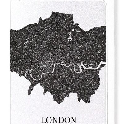 LONDON CUTOUT (DARK): Greeting Card