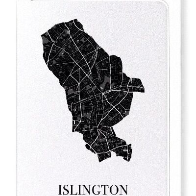ISLINGTON AUSSCHNITT (DUNKEL): Grußkarte