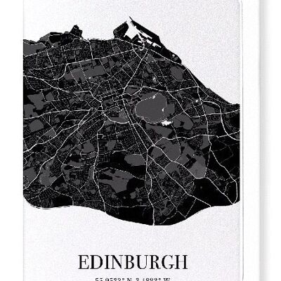 EDINBURGH AUSSCHNITT (DUNKEL): Grußkarte