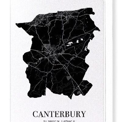 CANTERBURY AUSSCHNITT (DUNKEL): Grußkarte