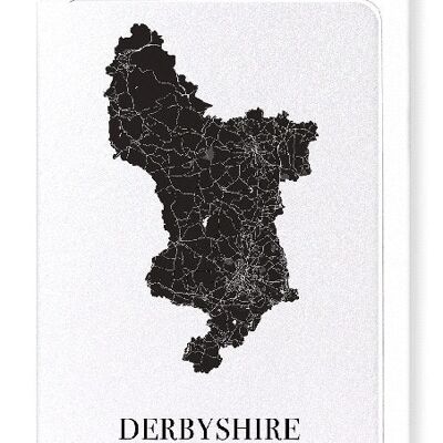DERBYSHIRE CUTOUT (DARK): Greeting Card