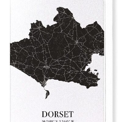 DORSET AUSSCHNITT (DUNKEL): Grußkarte