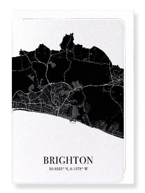 BRIGHTON CUTOUT (DARK): Greeting Card