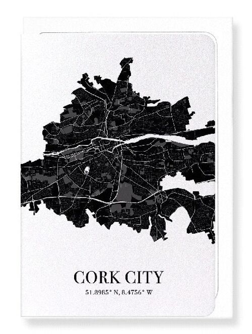 CORK CITY  CUTOUT (DARK): NO.1 Greeting Card