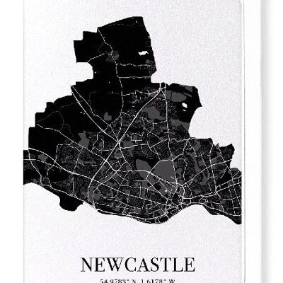 NEWCASTLE CUTOUT (DARK): Greeting Card