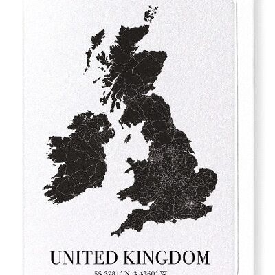 UNITED KINGDOM CUTOUT (DARK): Greeting Card