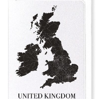 UNITED KINGDOM CUTOUT (DARK): Greeting Card