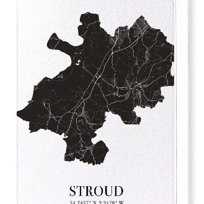 STROUD  CUTOUT (DARK): Greeting Card