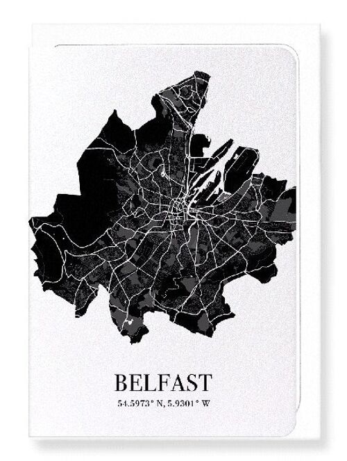 BELFAST CUTOUT (DARK): Greeting Card