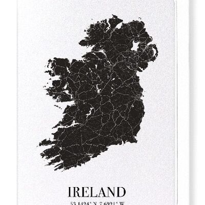 IRLAND AUSSCHNITT (DUNKEL): Grußkarte