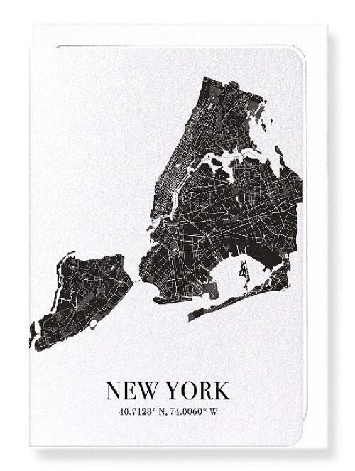 NEW YORK CUTOUT (DARK): Greeting Card