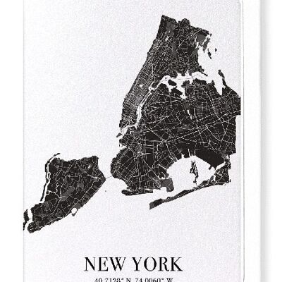 NEW YORK CUTOUT (SCURO): Biglietto d'auguri