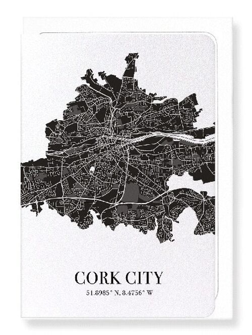 CORK CITY  CUTOUT (DARK): NO.2 Greeting Card