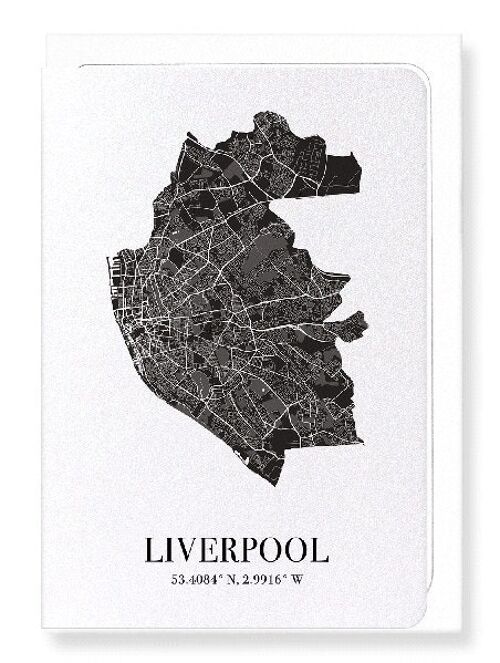 LIVERPOOL CUTOUT (DARK): Greeting Card