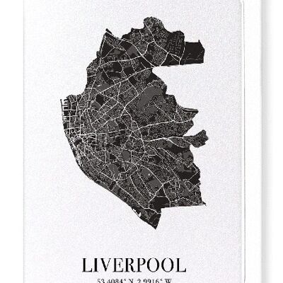 LIVERPOOL CUTOUT (DARK): Greeting Card