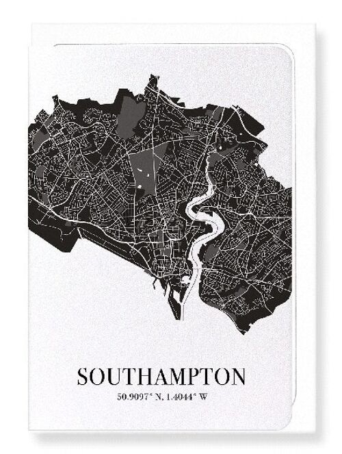 SOUTHAMPTON CUTOUT (DARK): Greeting Card