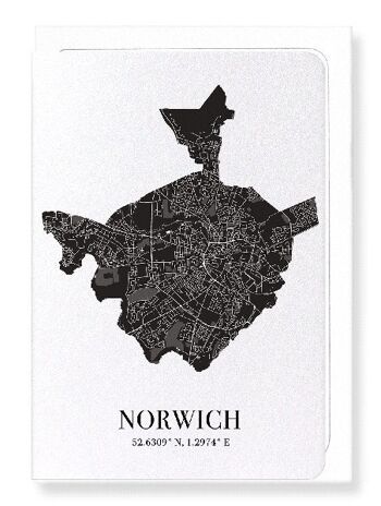 DÉCOUPE DE NORWICH (FONCÉ): Carte de vœux 2