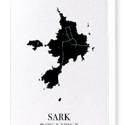 SARK AUSSCHNITT (DUNKEL): Grußkarte