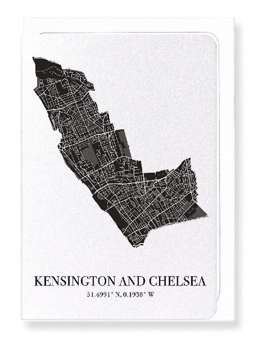 KENSINGTON AND CHELSEA CUTOUT (DARK): Greeting Card