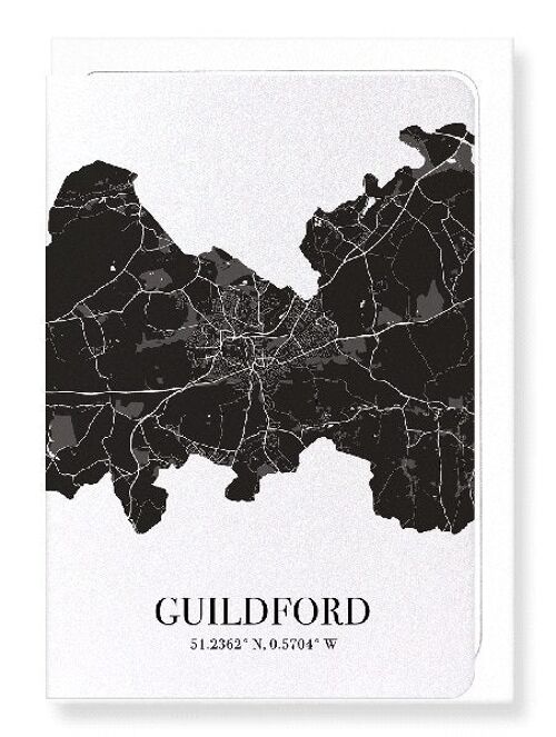 GUILDFORD CUTOUT (DARK): Greeting Card