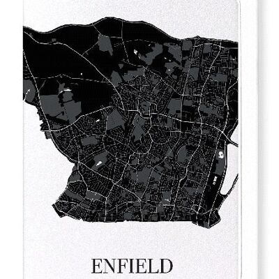 ENFIELD AUSSCHNITT (DUNKEL): Grußkarte