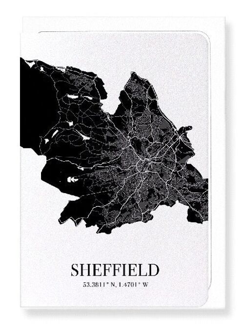 SHEFFIELD CUTOUT (DARK): Greeting Card