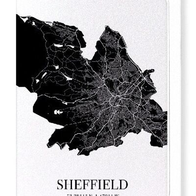 SHEFFIELD CUTOUT (SCURO): Biglietto d'auguri