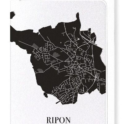 RIPON CUTOUT (DARK): Greeting Card